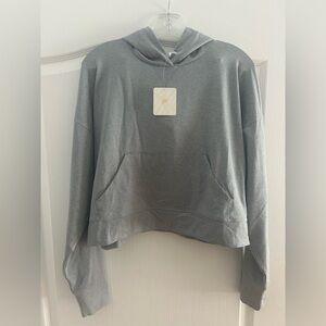 Fabletics Cropped Gray Women's Hoodie